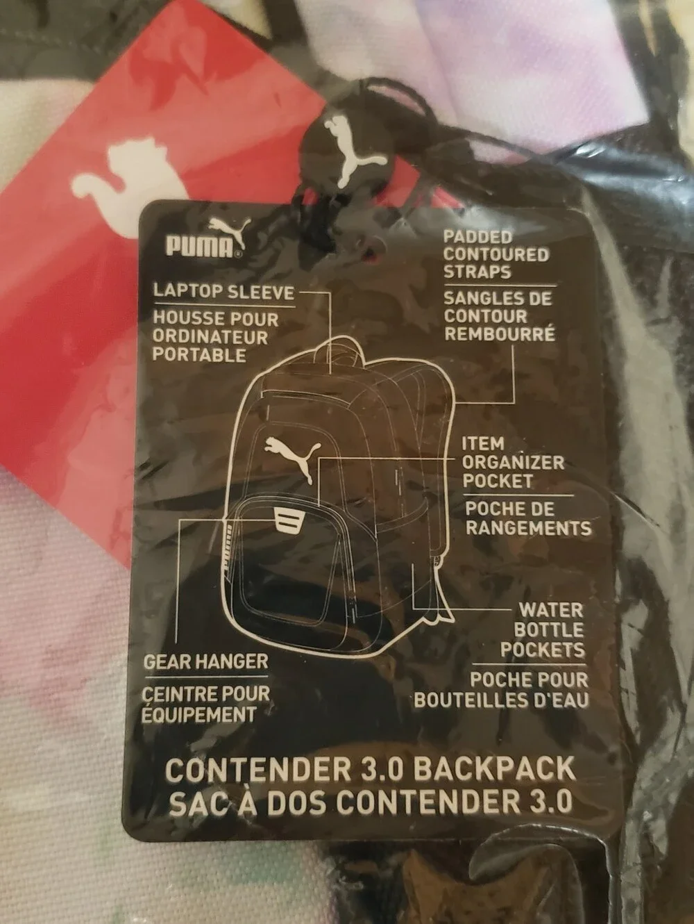 PUMA Evercat Contender 3.0 Backpack In Rainbow Print